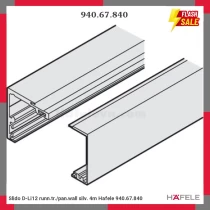 Slido D-Li12 runn.tr./pan.wall silv. 4m Hafele 940.67.840