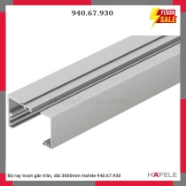 Bộ ray trượt gắn trần, dài 3000mm Hafele 940.67.930