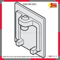 Junior 80 cover cap chrome plated matt Hafele 940.80.021