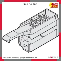 Track buffer w.retaining spring Hafele 941.04.300