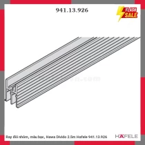 Ray đôi nhôm, màu bạc, Hawa Divido 2.5m Hafele 941.13.926
