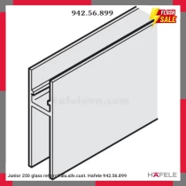 Junior 250 glass ret.prof.alu.silv.cust. Hafele 942.56.899