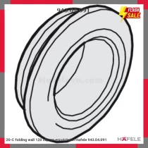 20-C folding wall 120 clip-on escutcheon Hafele 943.04.091