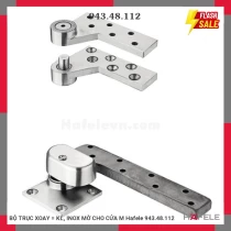BỘ TRỤC XOAY = KL, INOX MỜ CHO CỬA M Hafele 943.48.112