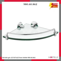 Kệ kính góc 227x57x227mm Hafele 980.60.862