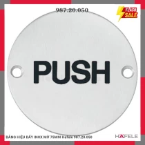 BẢNG HIỆU ĐẨY INOX MỜ 75MM Hafele 987.20.050