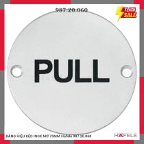 BẢNG HIỆU KÉO INOX MỜ 75MM Hafele 987.20.060