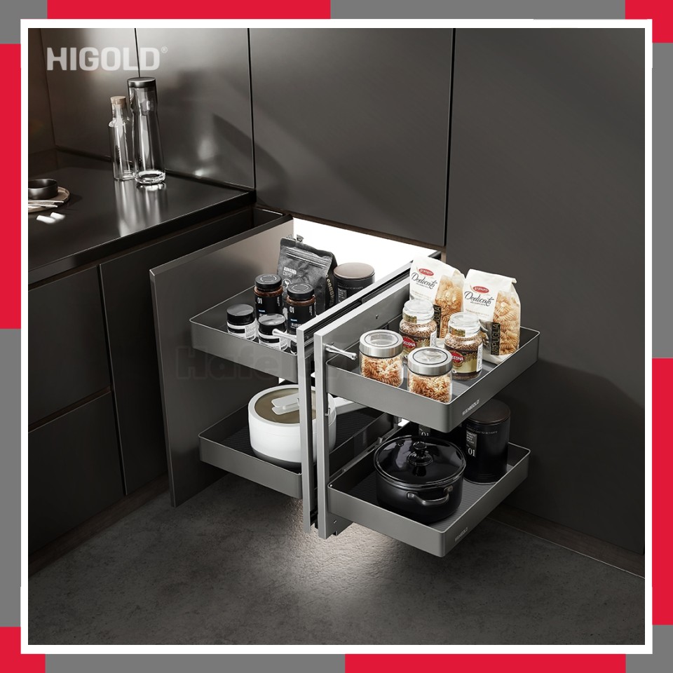 KỆ GÓC MỞ TOÀN PHẦN DẠNG HỘP SHEARER HiGold 101148