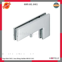 Kẹp Kính Chữ L Inox Bóng Hafele 489.81.041