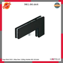 Kẹp Kính Chữ L Màu Đen 120Kg Hafele 981.00.664