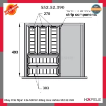 Khay Chia Ngăn Kéo 500mm Bằng Inox Hafele 552.52.390