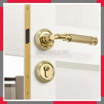 Khóa Cửa Phân Thể, Khóa Cửa đi Thông Phòng Hợp Kim Cao Cấp Mạ Pvd Vàng Bóng EuroGold BH72F260
