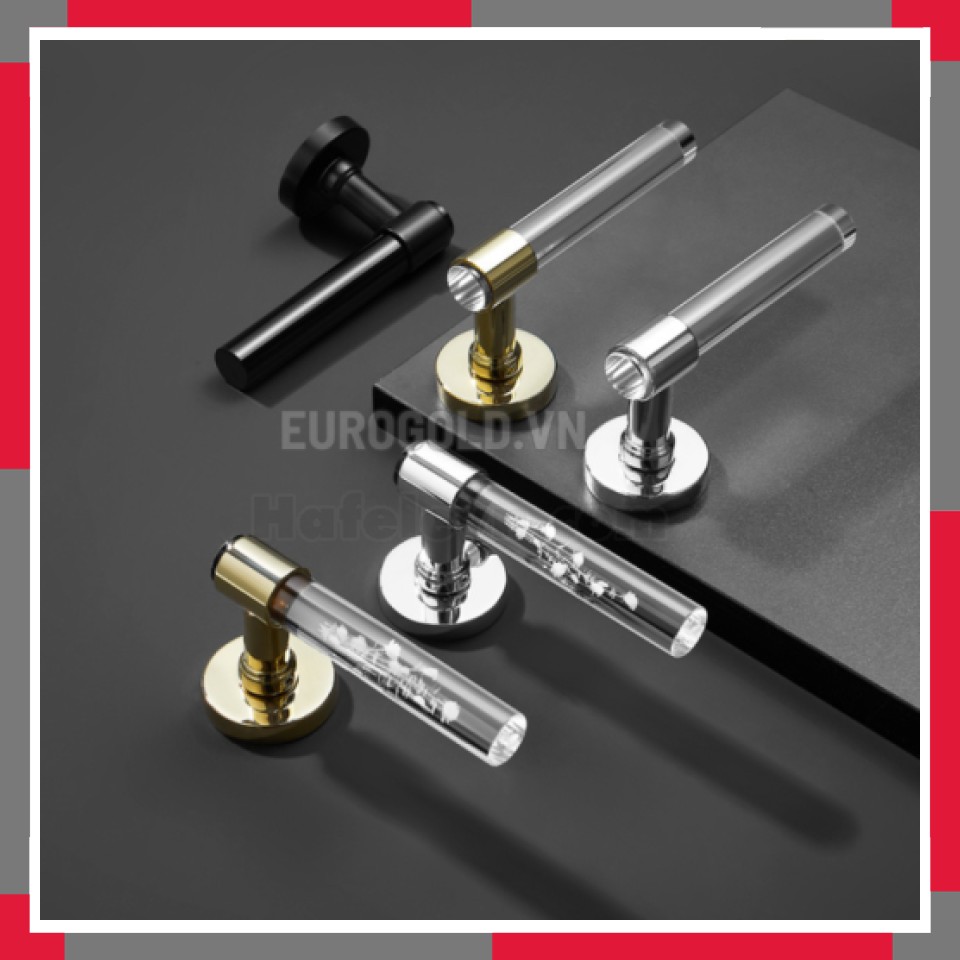 Khóa Cửa Phân Thể, Khóa Cửa đi Thông Phòng Hợp Kim + Tay Cầm Mica Cao Cấp EuroGold BH72F331