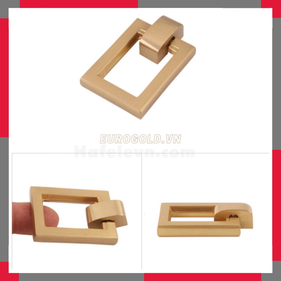 Khuyên đồng Nguyên Chất Chữ Nhật EuroGold BHG25