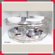 Mâm Xoay Inox Mờ Nan Dẹt EuroGold EPL360A