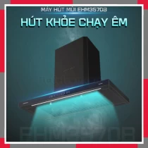 Máy Hút Mùi Chữ T Mặt Kính đen EuroGold EUH03570WB