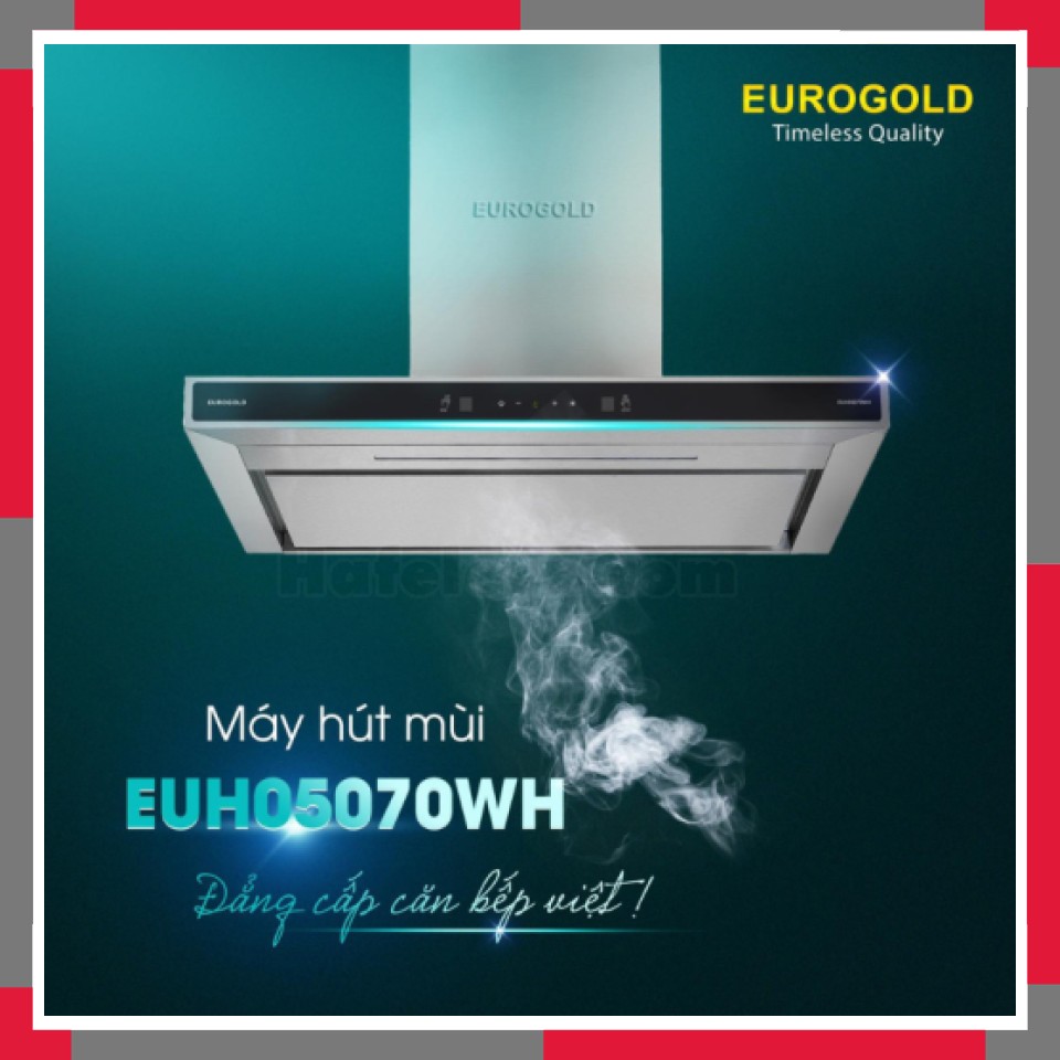 Máy Hút Mùi Chữ T Mặt Kính đen EuroGold EUH05070WH