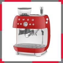 Máy pha cà phê có tích hợp máy xay Smeg 50's Style EGF03RD