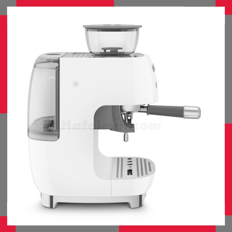 Máy pha cà phê có tích hợp máy xay Smeg 50's Style EGF03WH