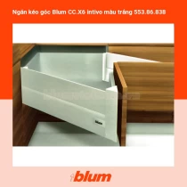 Ngăn kéo góc Blum CC.X6 intivo màu trắng 553.86.838