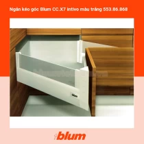 Ngăn kéo góc Blum CC.X7 intivo màu trắng 553.86.868