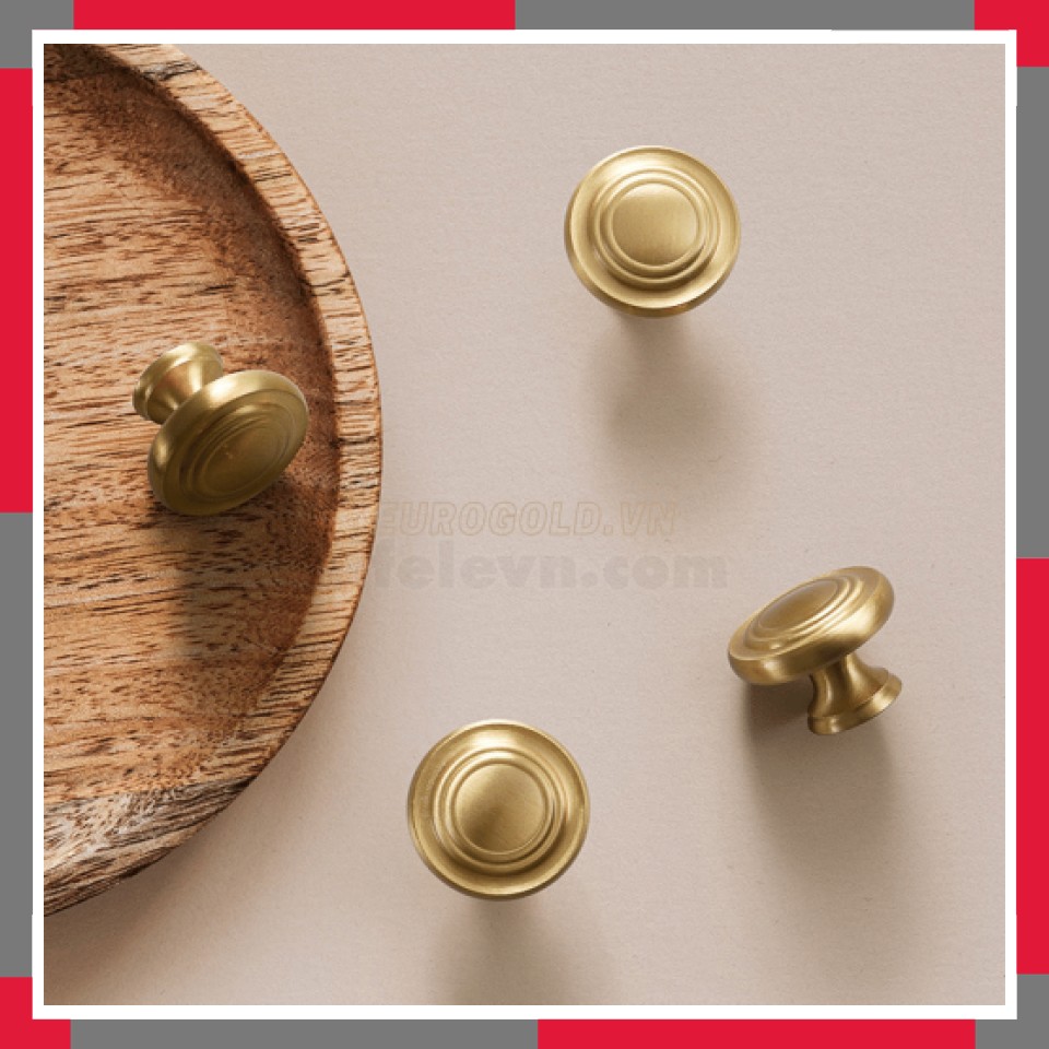 Núm Tủ Tròn đồng Nguyên Chất EuroGold BHG52
