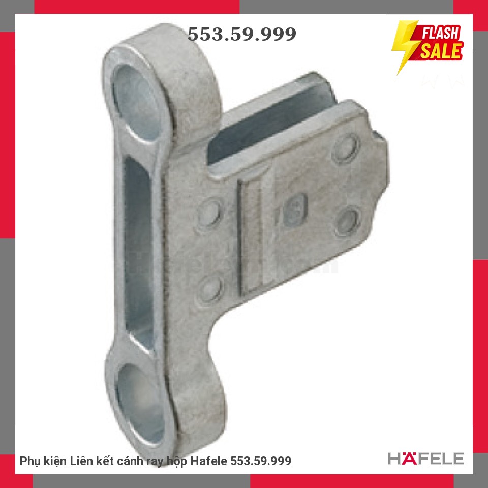 Phụ kiện Liên kết cánh ray hộp Hafele 553.59.999