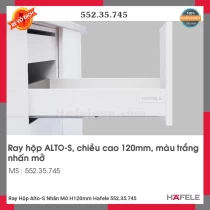 Ray Hộp Alto-S Nhấn Mở H120mm Hafele 552.35.745