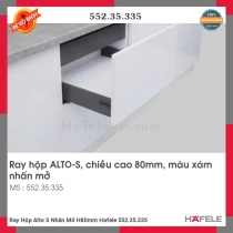 Ray Hộp Alto S Nhấn Mở H80mm Hafele 552.35.335