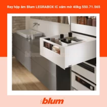 Ray hộp âm Blum LEGRABOX IC xám mờ 40kg 550.71.565