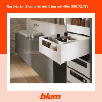 Ray hộp âm Blum nhấn mở trắng mờ 40kg 550.72.785