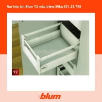 Ray hộp âm Blum Y2 màu trắng 50kg 551.23.758