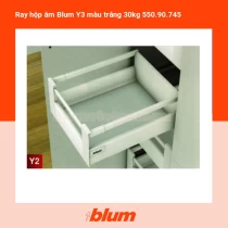 Ray hộp âm Blum Y3 màu trắng 30kg 550.90.745