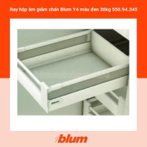 Ray hộp âm giảm chấn Blum Y4 màu đen 30kg 550.94.345