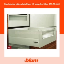 Ray hộp âm giảm chấn Blum Y6 màu đen 30kg 553.85.465