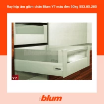 Ray hộp âm giảm chấn Blum Y7 màu đen 30kg 553.85.285