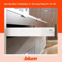 Ray hộp Blum Tandembox X1 tải trọng 50kg 551.23.750