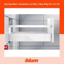 Ray hộp Blum Tandembox X2 Màu Trắng 50kg 551.23.751