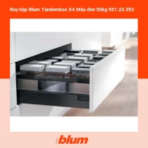 Ray hộp Blum Tandembox X4 Màu đen 50kg 551.23.353