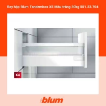 Ray hộp Blum Tandembox X5 Màu trắng 30kg 551.23.704