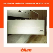 Ray hộp Blum Tandembox X6 Màu trắng 30kg 551.24.700