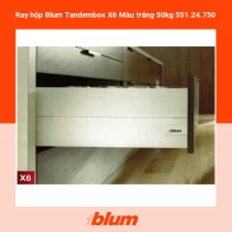 Ray hộp Blum Tandembox X6 Màu trắng 50kg 551.24.750