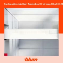 Ray hộp giảm chấn Blum Tandembox X1 tải trọng 30kg 551.23.700