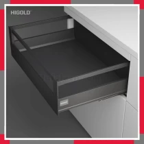 Ray hộp giảm chấn Higold - ngăn kéo âm, cao 167mm HiGold 820020