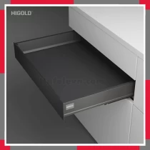Ray hộp giảm chấn Higold - ngăn kéo âm, cao 86mm HiGold 820006