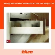 Ray hộp nhấn mở Blum Tandembox X7 Màu xám 30kg 551.23.206