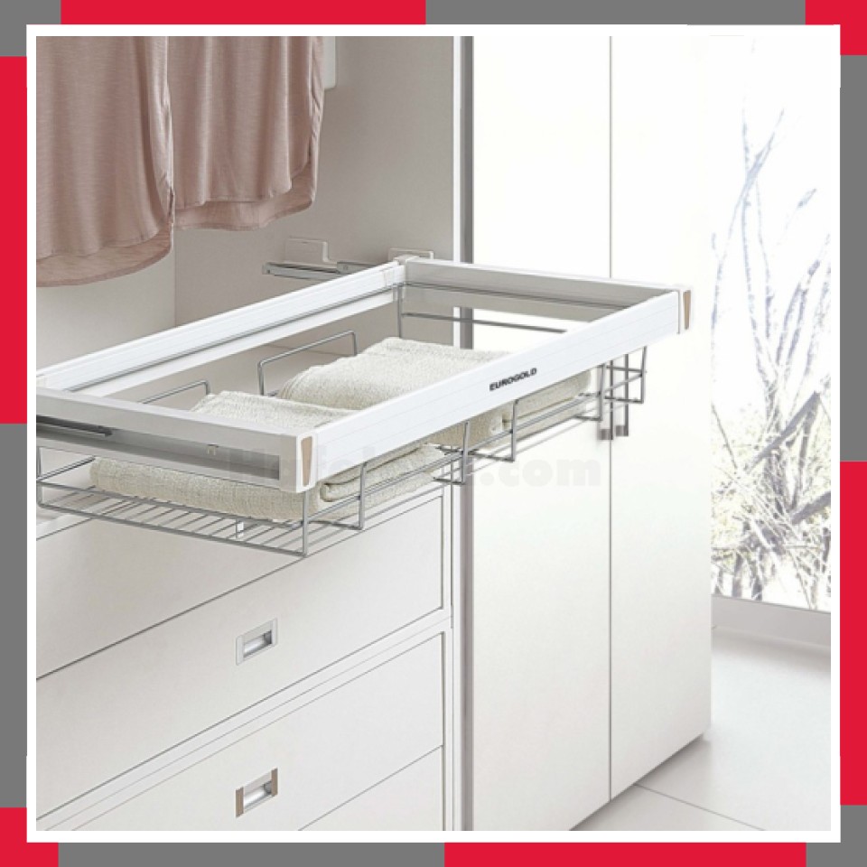 Rổ để đồ Gập Ray Giảm Chấn EuroGold EVA390