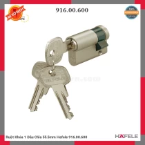 Ruột Khóa 1 Đầu Chìa 55.5mm Hafele 916.00.600