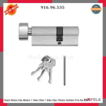 Ruột Khóa Cửa Nhôm 1 Đầu Chìa 1 Đầu Vặn 75mm Hafele 916.96.535