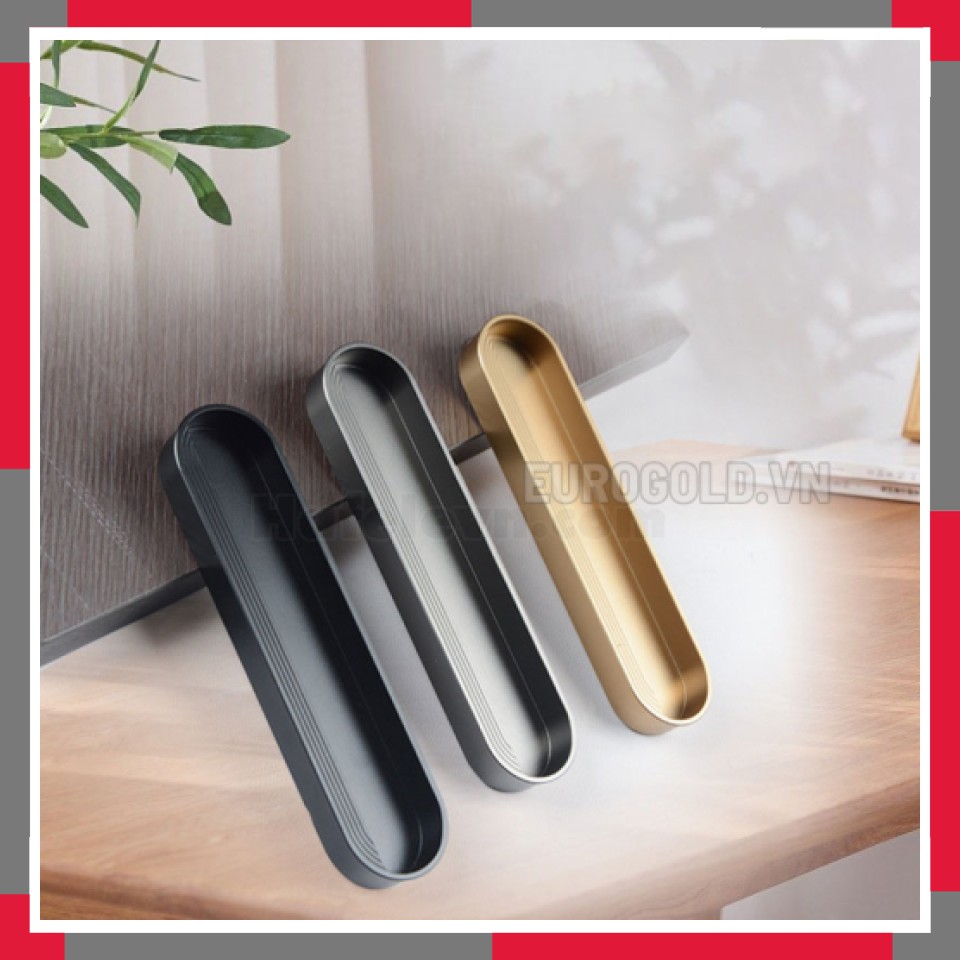 Tay Nắm âm Tủ Hợp Kim Cao Cấp EuroGold BH7402